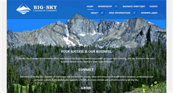 Desktop Screenshot of bigskychamber.com