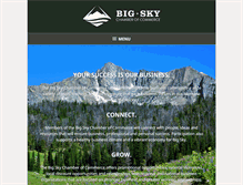 Tablet Screenshot of bigskychamber.com